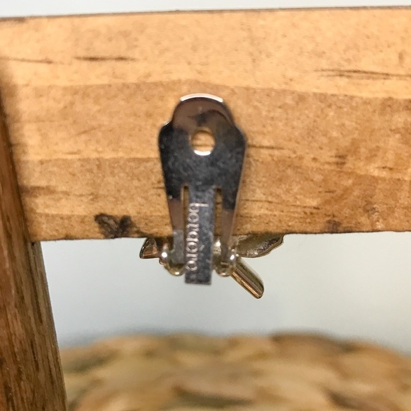 Vintage Beraère Silver Leaf Clip-On Earrings - Picture 6 of 6